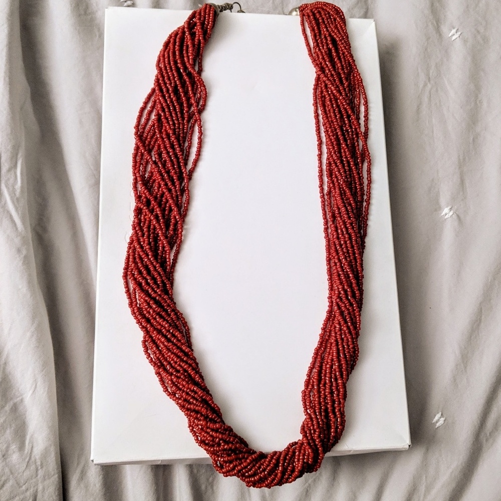 Tibetan red coral beades necklace